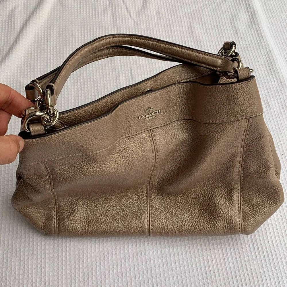 Coach metallic sheen purse